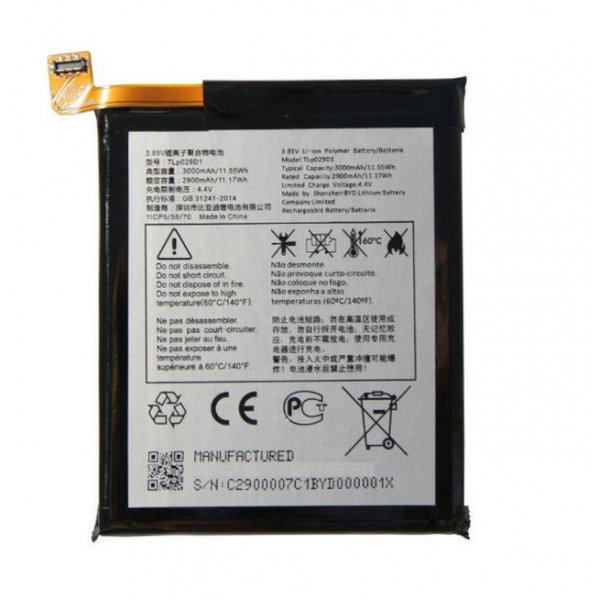 Батарея Alcatel/TCL TLP029D7 / TLP029D1 (Y660, V760, 5052D, 5 5086Dl , 3, 3L, 5034D, 5058i, 1X 5008) [Original PRC]